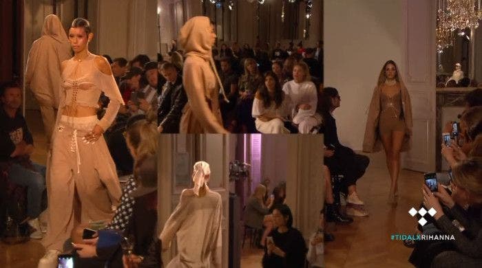 Rihanna shows off her latest collection Fenty x Puma at Paris