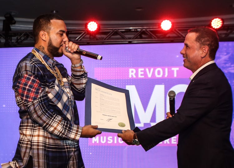 French Montana and Mayor Philip Levine