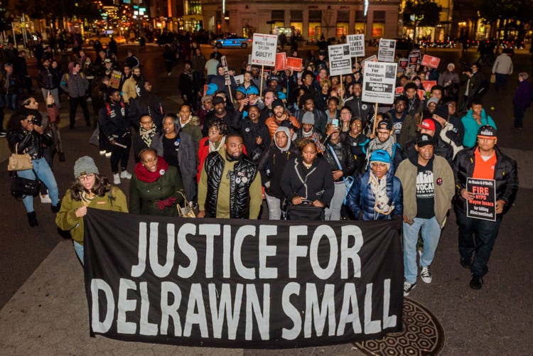 Protest for Delrawn Small