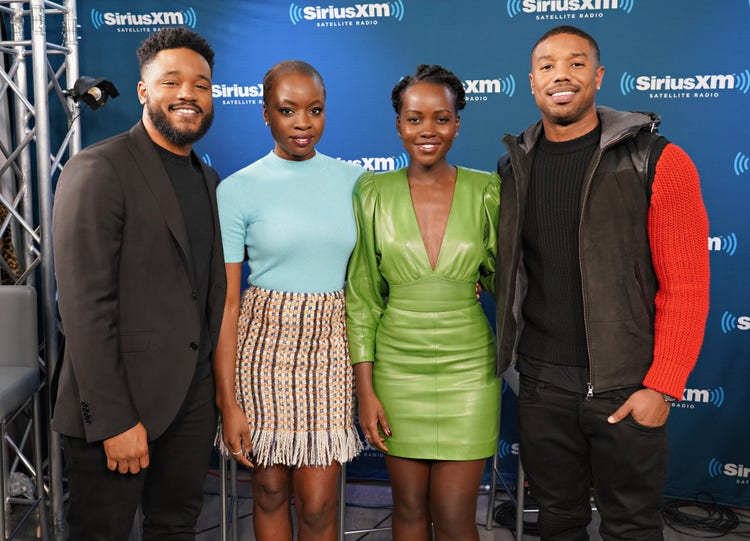 Ryan Coogler, Danai Gurira, Lupita Nyong'o, Michael B. Jordan