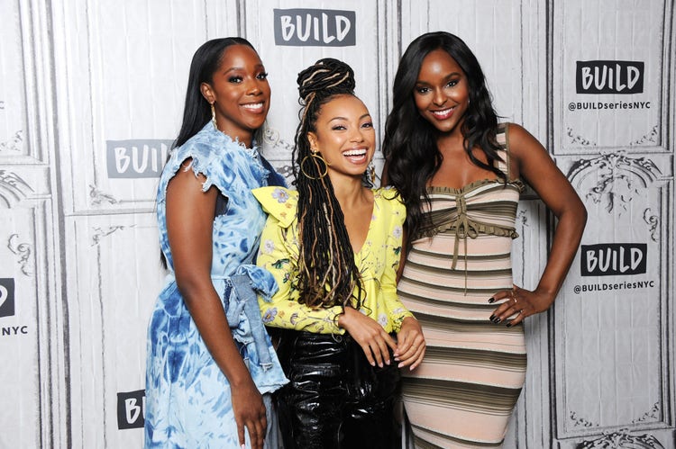 Ashley Blaine Featherson, Logan Browning and Antoinette Robertson