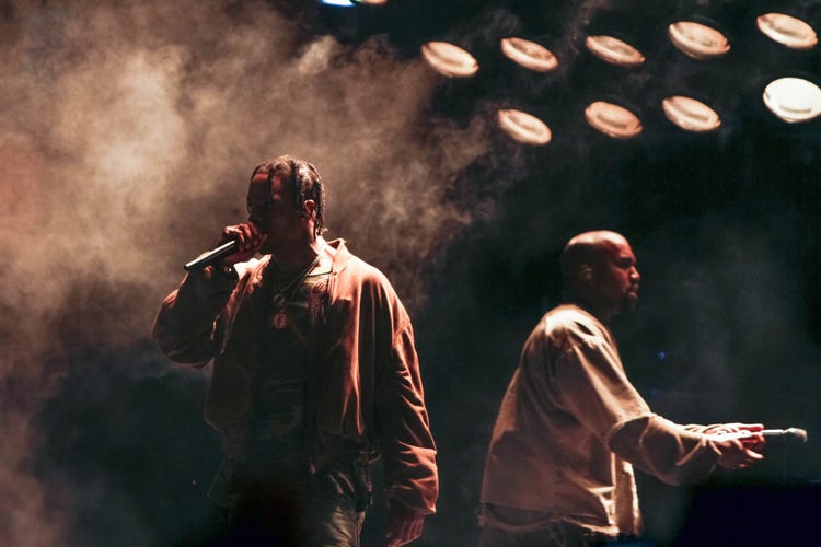 Travis Scott and Kanye West