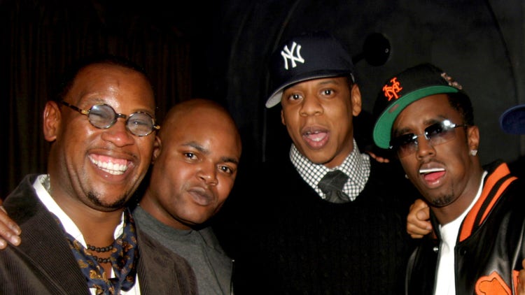 Andre Harrell, Harve Pierre, Jay-Z, Sean 'Diddy' Combs