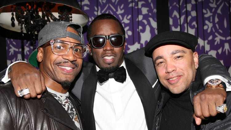 Stevie J, Sean 'Diddy' Combs and Deric