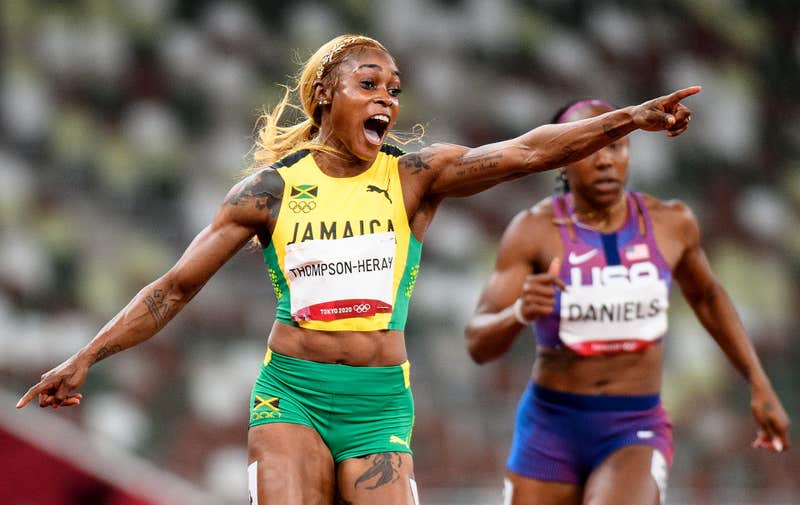 Elaine Thompson keeps queen of the track title, and 100-meter gold, in  Jamaica - Los Angeles Times