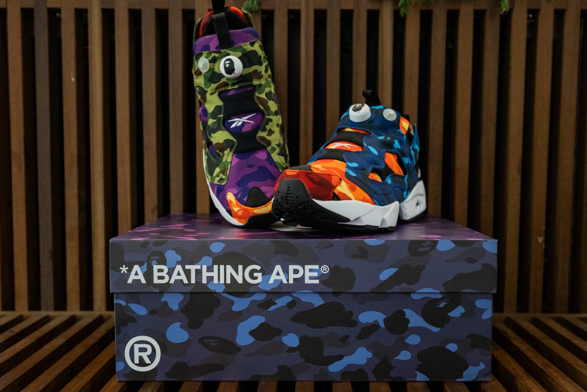 Bape Multi-Camo x Reebok Instapump Fury OGs