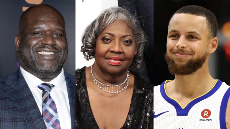 Shaquille O'Neal, Lusia Harris, Steph Curry