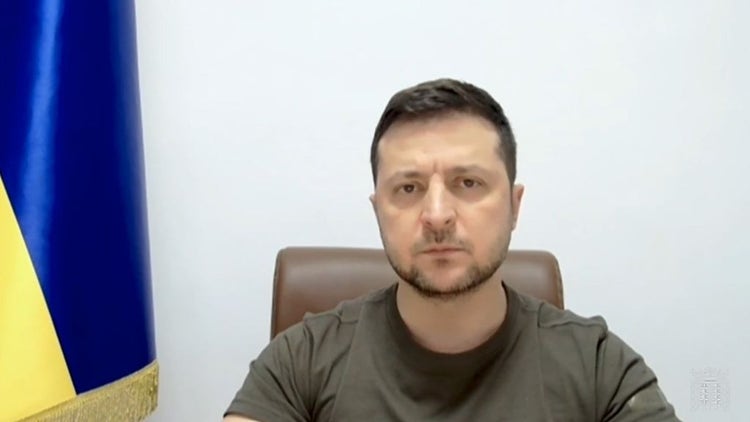 Ukrainian President Volodymyr Zelensky