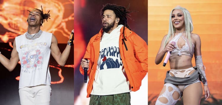 Lil Baby, J. Cole, Doja Cat