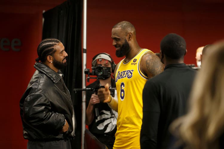 Drake and LeBron James