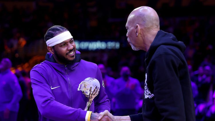 Carmelo Anthony, Kareem Abdul-Jabbar