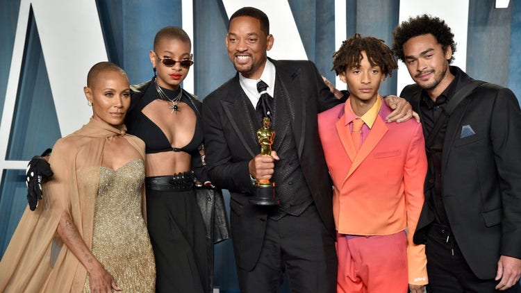 Will Smith and family