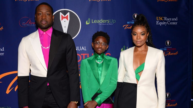 Dwyane Wade, Zaya Wade, Gabrielle Union