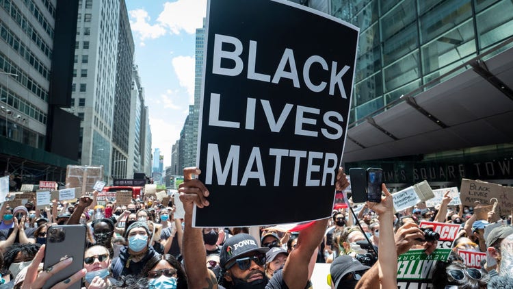 Black Lives Matter sign