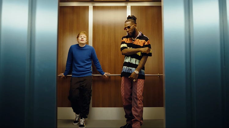 Burna Boy and Ed Sheeran