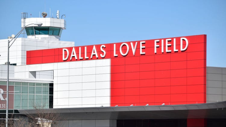 Love Field Airport in Dallas, Texas