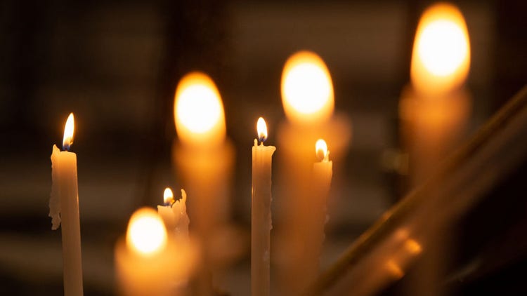 Candle light vigil in Rome