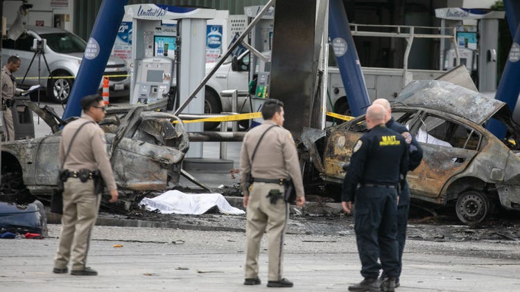 Los Angeles car crash