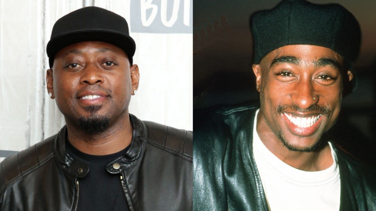 Omar Epps and Tupac Shakur