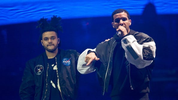 The Weeknd and Drake