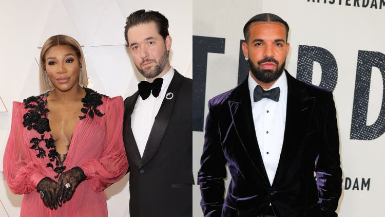 Serena Williams, Alexis Ohanian, Drake