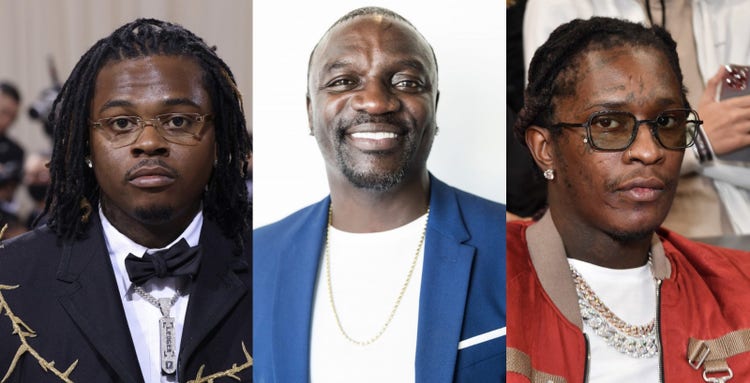 Gunna, Akon and Young Thug