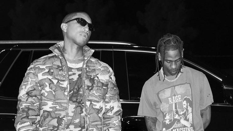 Pharrell Williams and Travis Scott