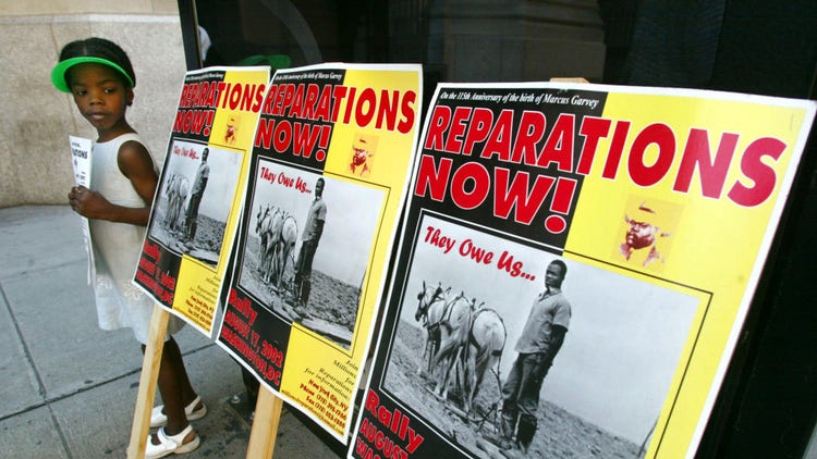 reparations signs