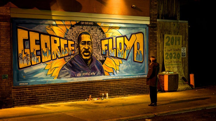 George Floyd mural