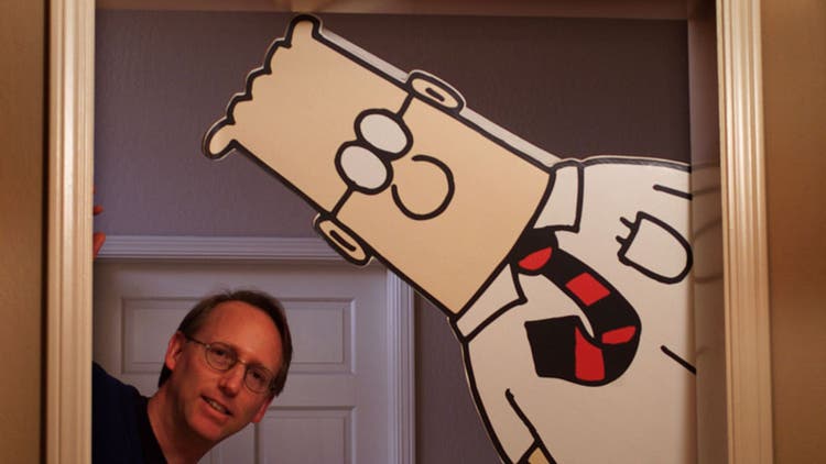 Scott Adams and Dilbert comic