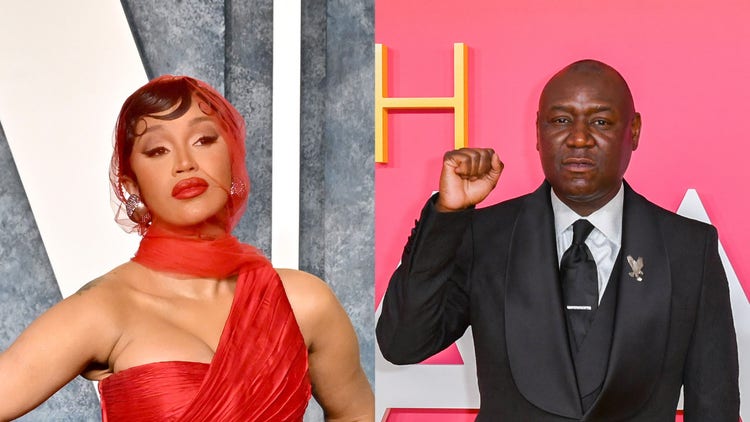 Cardi B and Ben Crump