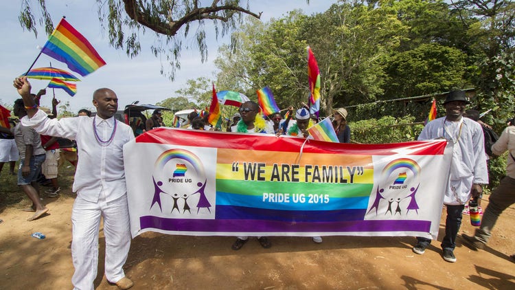 Ugandan LGBTQ protesters
