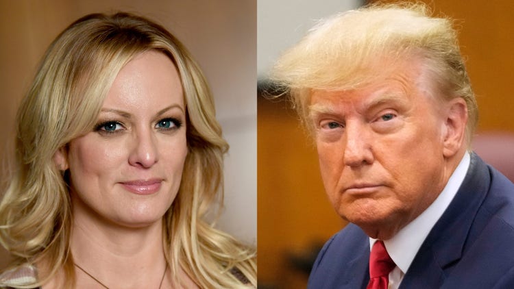 Stormy Daniels and Donald Trump