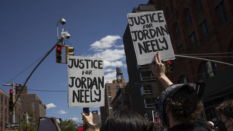 Jordan Neely protesters