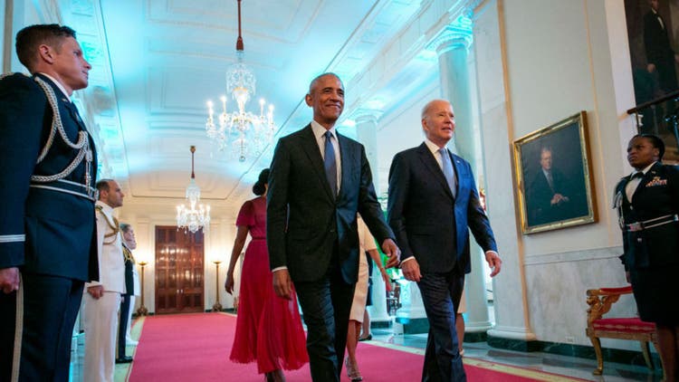 President Joe Biden and Barack Obama