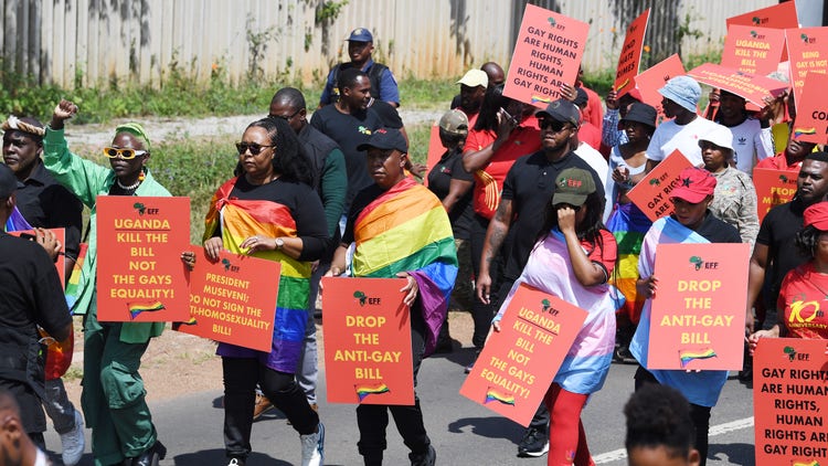 Uganda LGBTQ protesters