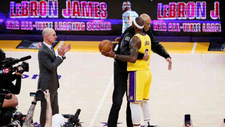 Kareem Abdul-Jabbar and LeBron James