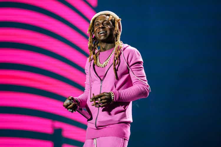 Lil Wayne performs at 2023 Essence Fest