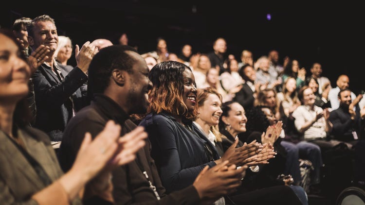 Audience clapping