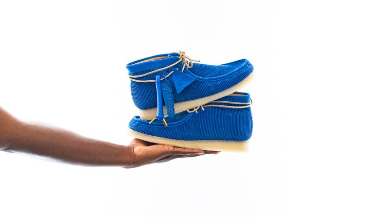 Clarks Originals x MAYDE WORLDWIDE Wallabee “Pacific Blue”