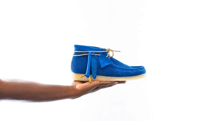 Royal clearance blue wallabees