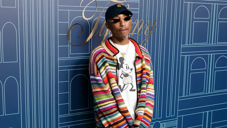 Pharrell attends the reopening of The Landmark at Tiffany & Co 5th Avenue on April 27, 2023 in New York City.