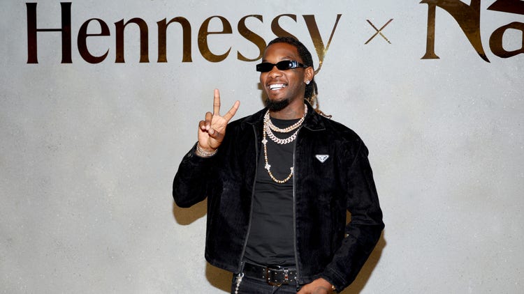 Offset joins Hennessy & Nas to celebrate Hip Hop’s 50th Anniversary with a collaborative limited edition bottle on July 20, 2023 in New York City.