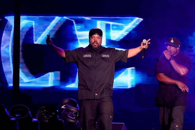 Ice Cube performs onstage during Hip Hop 50 Live at Yankee Stadium on August 11, 2023 in New York City.