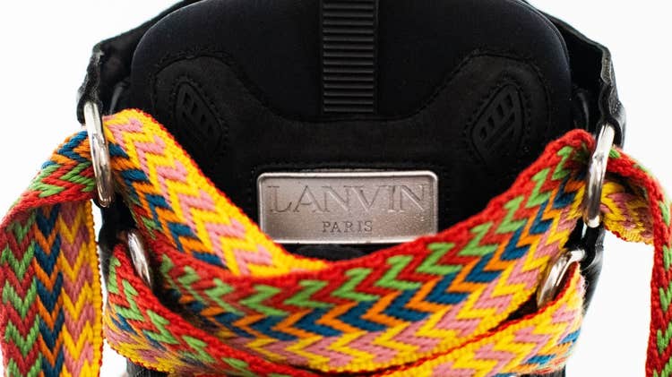 Lanvin Leather Curb sneakers Black 4