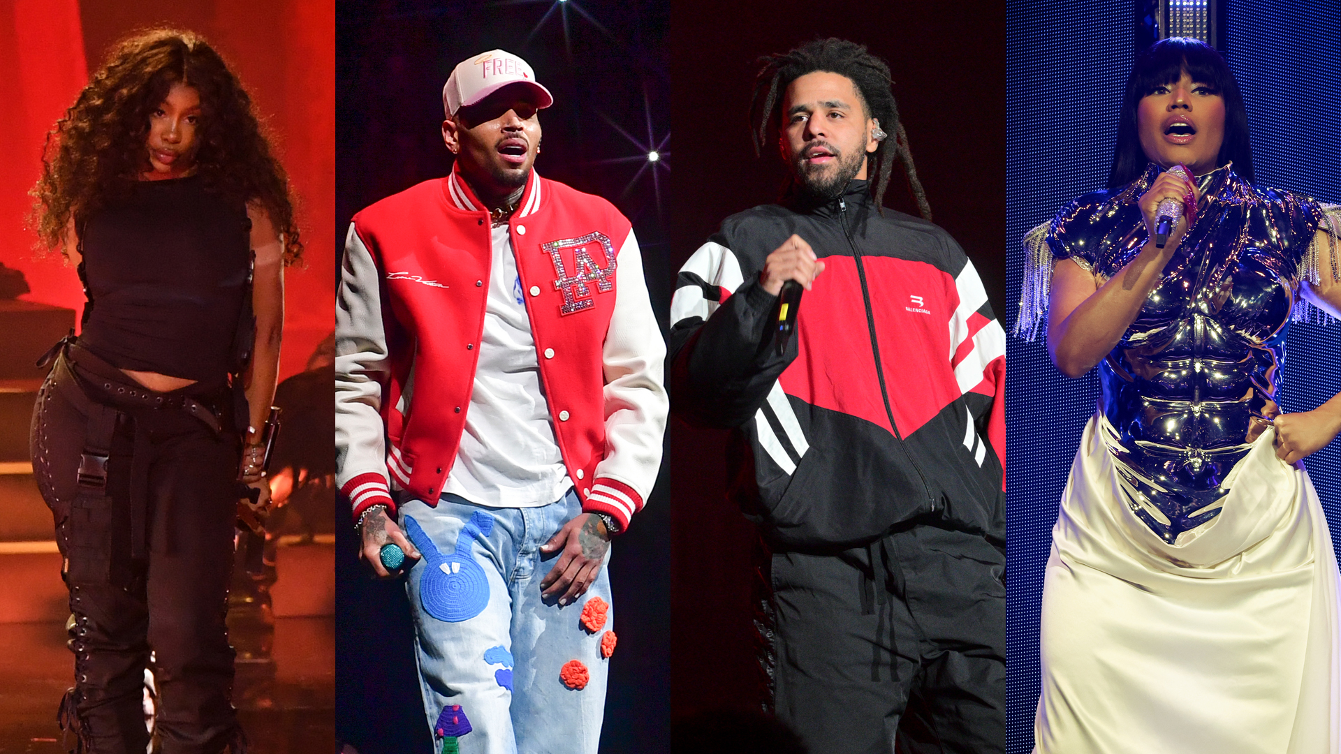 SZA, Chris Brown, J. Cole, And Nicki Minaj Lead The Way On 2024 ...