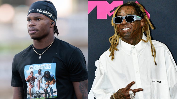 Travis Hunter shows love to Lil Wayne during 2024 Heisman Trophy Award speech